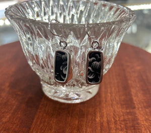 Black Rose Chaney Earrings